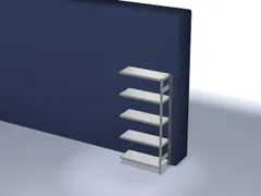 systeemstelling,aanbouwveld,HxBxD 2000x1010x435mm,vakl. 315kg