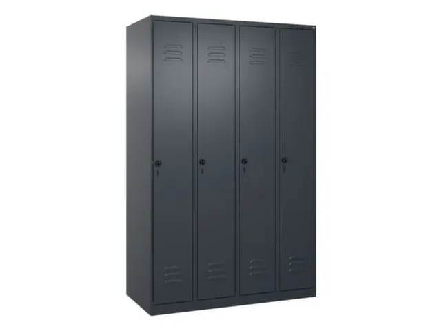 locker,HxBxD 1850x1200x500mm,4vak,vak B 300mm,draaigrendel
