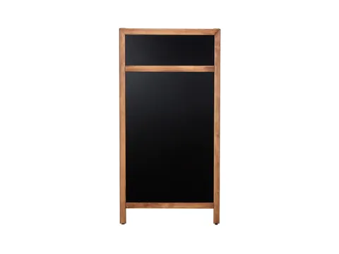 Europel Krijtstoepbord met Topbord 660 x 1280 mm DELUX Natural