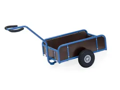 Handtrekwagen 4107L met 4 wanden 2 Wielen 795x445mm Luchtbanden