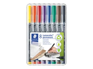 Viltstift Staedtler OHP Lumocolor 313 Super fijn 0.4mm Assorti 8 stuks - 2