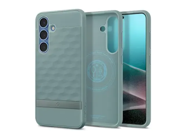 Parallax MagFit Samsung Galaxy S25 Hoesje Back Cover Groen