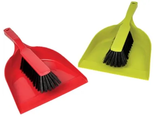 Stofblik met handveger PVC assorti kleuren