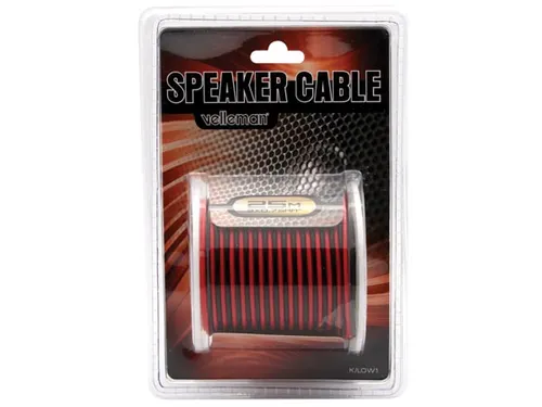Luidsprekerkabel - Rood/Zwart - 2 x 0.75mm² - 25m