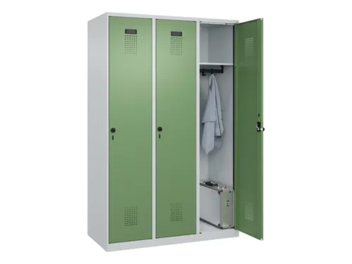 locker,HxBxD 1850x1200x500mm,3vak,vak B 400mm,draaigrendel