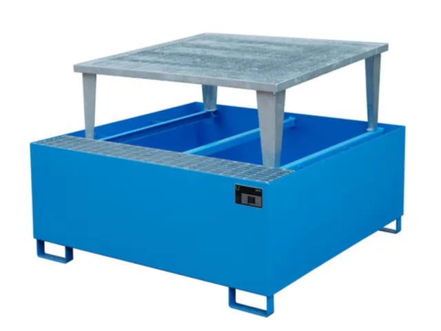 opvangbak,v. 1xIBC,opvangvol. 1000l,HxBxD 1083x1460x1460mm,m. aftapbok