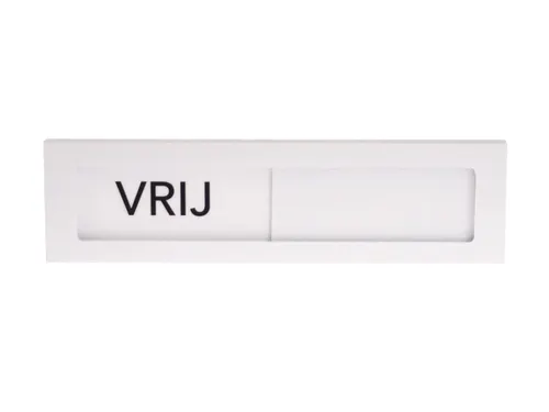 Premium Schuifbord Wit Vrij Bezet 150x40mm