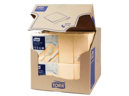 Tork 477884 Soft Lunchservet Advanced Zand 33x33cm 1/8 vouw