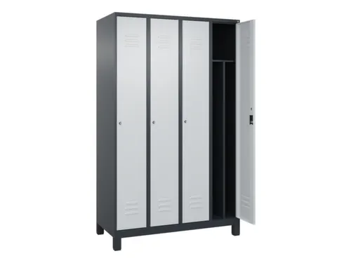 locker voor scheiding van kleding,HxBxD 1950x1200x500mm,4vak
