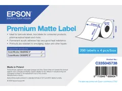 Premium Matte Label - Die Cut Roll: 210mm x 297mm, 200 labels