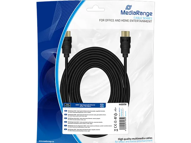 HDMI verbindingskabel 10m MRCS212 zwart 10,2 GB/s