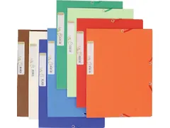 Elastomap Exacompta Forever A4 3 kleppen 380gr karton assorti