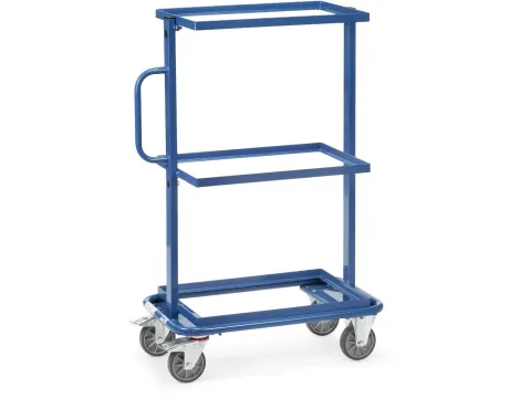 Bijzetwagen 32900 3 Etages Zonder Legborden 200kg 600x400mm Ral5007