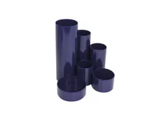 Pennenbak Westcott 6-vaks 12x13.5x15cm blauw