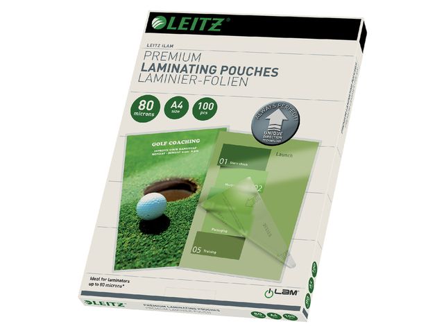 Lamineerhoes Leitz Ilam A4 80 Micron hoogglans | LamineerSystemen.nl