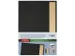 Porte-menu Sigel A4 gris foncé avec insert bambou pour 8 feuilles