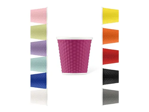 Beker porselein Les Artistes Paris 80ml met siliconen grip Pink Fushia