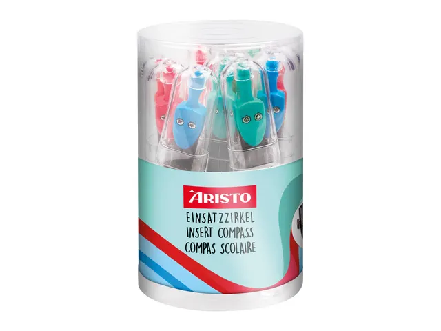 Schoolpasser Aristo Geo College 240mm diameter. Assorti kleuren