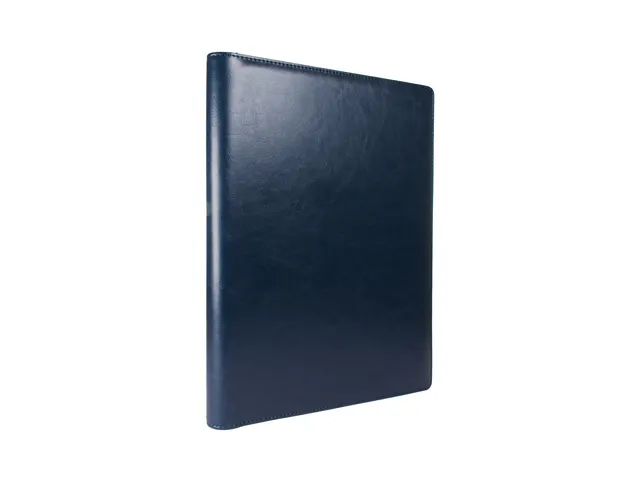 Schrijfmap Multo Hannibal A4 blauw kunstleder met schrijfblok