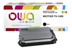 Toner OWA alternatief tbv Brother TN-3480BK zwart