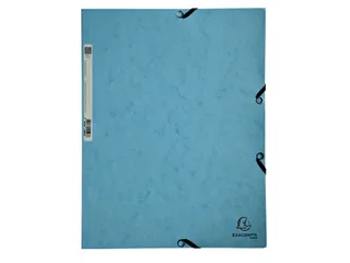 Elastomap Exacompta Aquarel A4 3 kleppen 400gr glanskarton blauw - 2