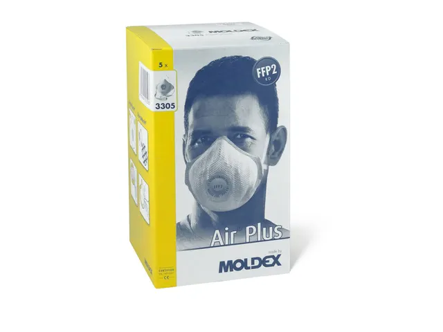 Moldex herbruikbaar stofmasker Air Plus FFP2 R D Ventex Klima-ventiel