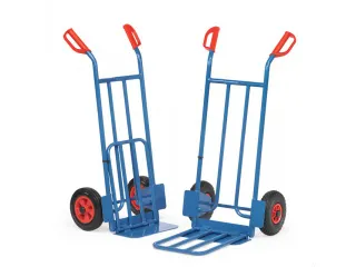 Steekwagen Capaciteit 250kg Klapbare Schep Massief Rubber Banden - 1