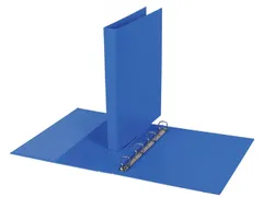 Ringband Quantore A4 4-rings D-mech 20mm PP blauw