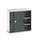 werkplaatskast 1000x1050x550mm 2xStalen bodem RAL7035 front RAL7016