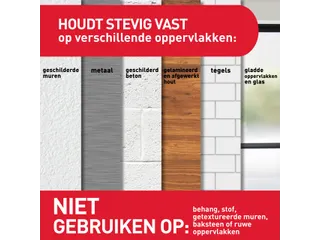 Bevestigingsstrip Command klik vast klein 1,8kg wit - 10