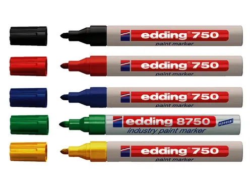 Viltstift edding 750 lakmarker rond groen 2-4mm