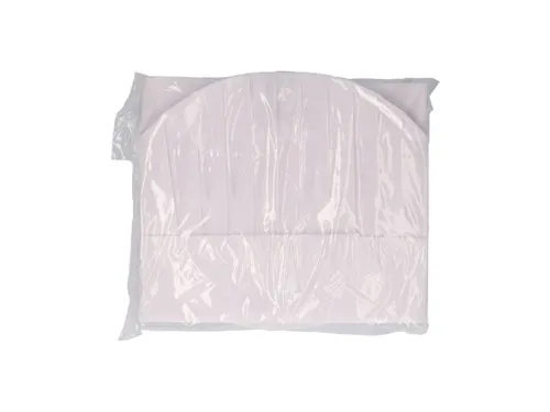 Koksmuts Grande Lux non woven viscose Wit 25cm geperf. kroon 50 stuks