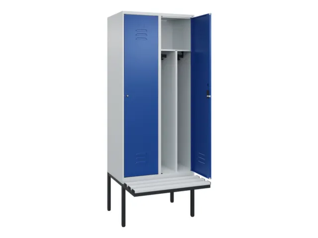 locker voor scheiding van kleding,HxBxD 2120x800x815mm,2vak