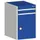 ladekast HxBxD 800x525x525mm 2laden RAL7035 front RAL5010