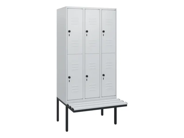Dubbeldekse dekenkist,HxBxD 1950x900x815mm,3x2vak.,vak B 300mm