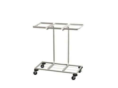 vuilniszakstandaard,v. 3x110l,HxBxD 900x833x360mm,frame staal wit