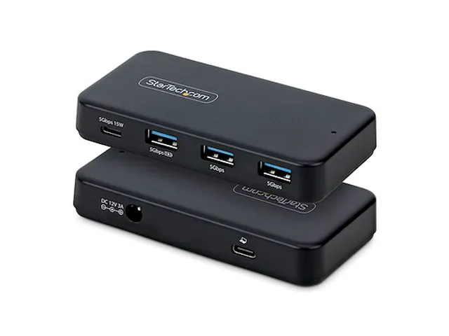 4-Poort USB-C en USB-A Hub, 5Gbps, Self Powered, 2-in-1 USB-C en USB-A