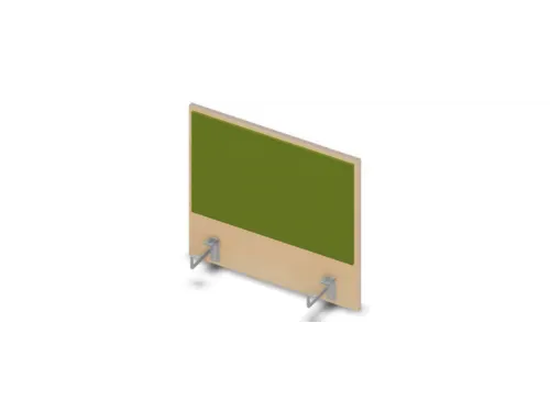 opzetpaneel bureau aanbouw zijkant NE-esdoorn BN7048-groen 600mm