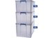 Bankers Box opbergdoos Transparant 2x70 Liter+ 1x 85 Liter - 1
