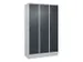 locker voor scheiding van kleding,HxBxD 1950x1200x500mm,3vak