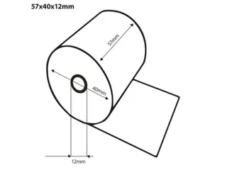 Kassarol Quantore 57x43x12mm Thermisch - 2