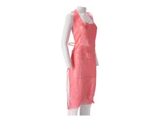 PE schort rood geruwd 125x80cm 20micron 10x100 Stuks - 4