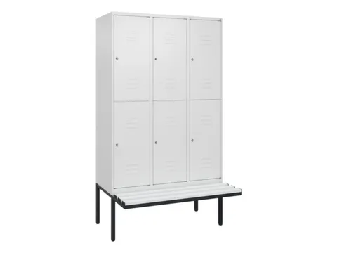 Dubbeldekse dekenkist,HxBxD 2120x1200x815mm,3x2vak.,vak B 400mm