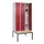 locker met bank,HxBxD 2120x900x815mm,3vak,vak B 300mm,draaigrendel