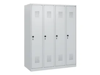 schoollocker,HxBxD 1530x1200x500mm,4vak,vak B 300mm,draaigrendel - 2