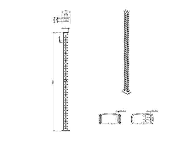 Addit kabelgeleider Grijs voor zit-sta Bureau 130cm incl. magneethoude
