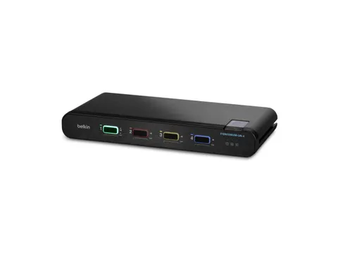 Belkin F1DN104KVM-UN-4 KVM Switch Zwart