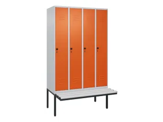 locker voor scheiding van kleding,HxBxD 2120x1200x815mm,4vak - 1