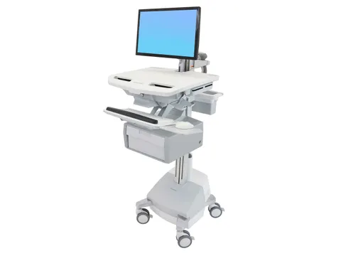 Medische Trolley StyleView-wagen met LCD-arm SLA-voeding 1 hoge lade
