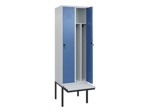 locker voor scheiding van kleding,HxBxD 2120x600x815mm,2vak
